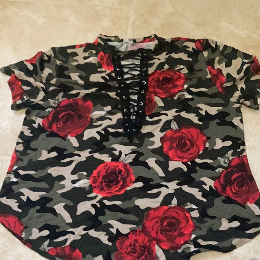 Flower camo shirt